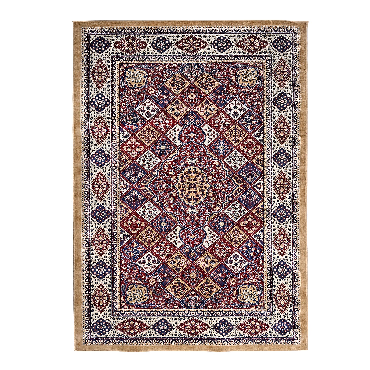ONE TIME OFFER - Hush Haven Traditional Pattern Pile Rug (180x120 Cm) - Red