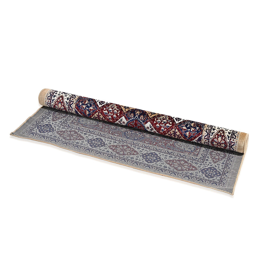 ONE TIME OFFER - Hush Haven Traditional Pattern Pile Rug (180x120 Cm) - Red