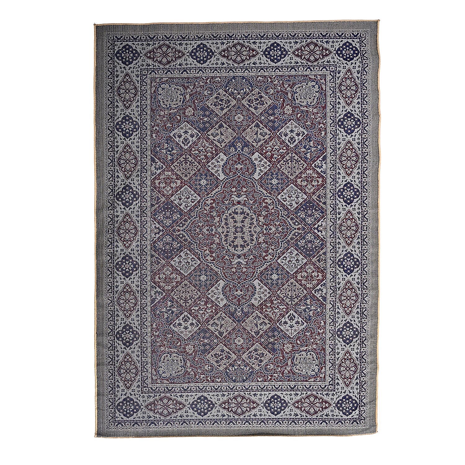 ONE TIME OFFER - Hush Haven Traditional Pattern Pile Rug (180x120 Cm) - Red