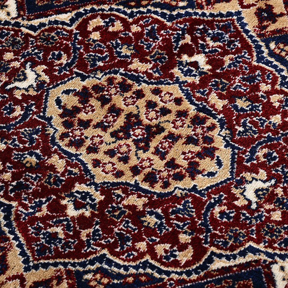 ONE TIME OFFER - Hush Haven Traditional Pattern Pile Rug (180x120 Cm) - Red