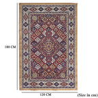 ONE TIME OFFER - Hush Haven Traditional Pattern Pile Rug (180x120 Cm) - Red