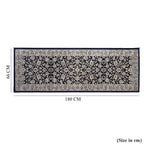 Hush Haven Patterned Rug and Door Mat (Size 66x1 cm) - Blue