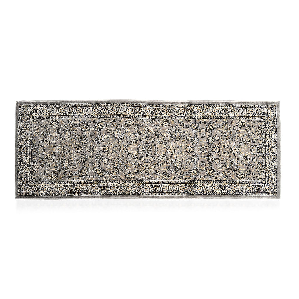 Hush Haven Patterned Rug and Door Mat (Size 66x1 cm) - Grey
