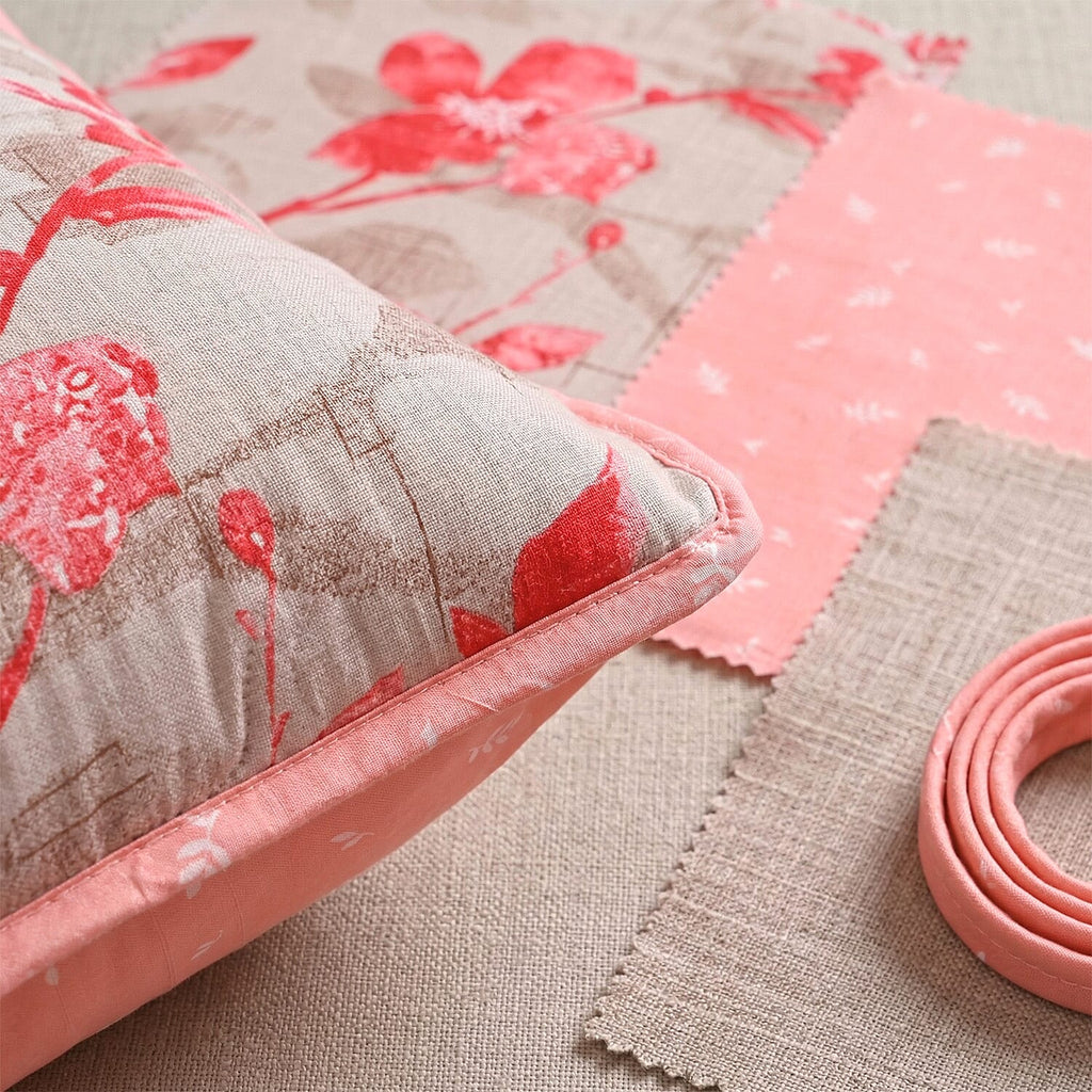 Hush Haven Printed Comforter and Duvet (Size 200x1 cm) - Pink