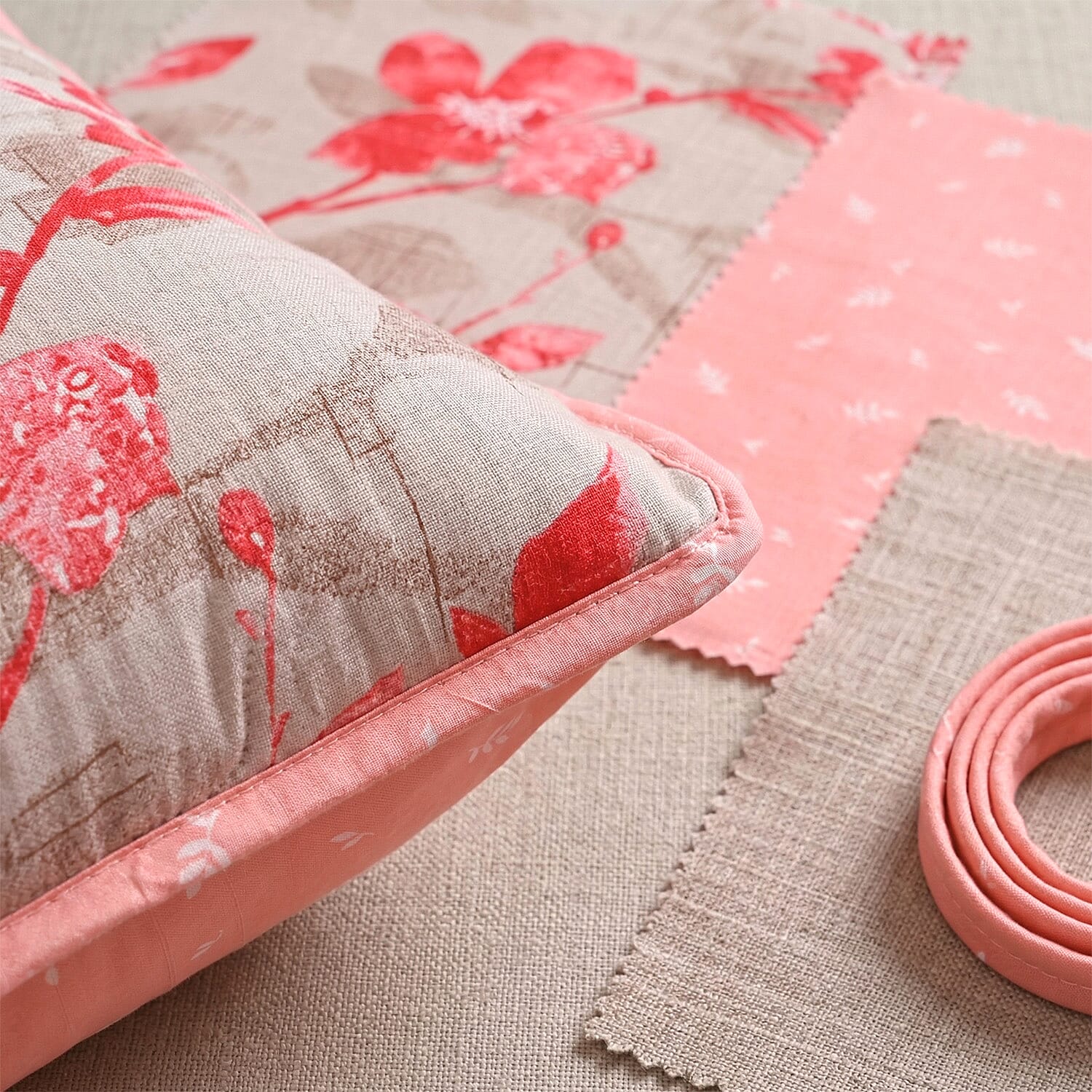 Hush Haven Printed Comforter and Duvet (Size 200x1 cm) - Pink