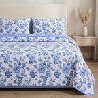 Hush Haven Printed Comforter and Duvet (Size 225x1 cm) - Blue