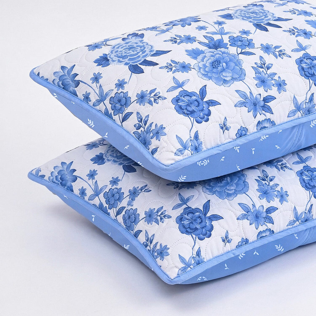 Hush Haven Printed Comforter and Duvet (Size 225x1 cm) - Blue
