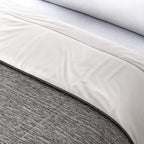 Hush Haven Reversible Two-Tone Patterned Ultra-Cooling Quilt (Size 229X173cm) - Grey