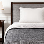 Hush Haven Reversible Two-Tone Patterned Ultra-Cooling Quilt (Size 229X173cm) - Grey