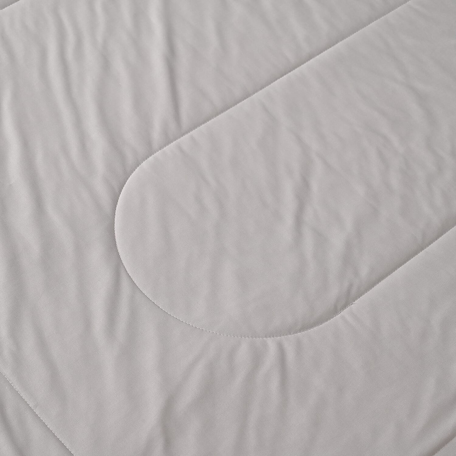 Hush Haven Reversible Two-Tone Patterned Ultra-Cooling Quilt (Size 229X173cm) - Grey