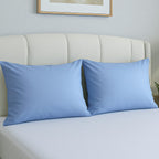 Hush Haven - Set of 2 Soft - Breathable Bamboo Pillowcases (Size 75x50cm) - Blue