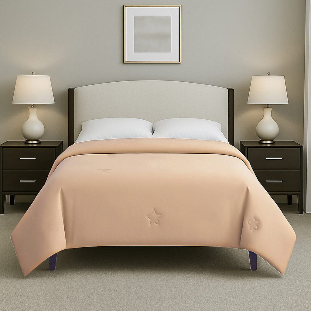 Hush Haven Soft - Breathable Bamboo Quilt with Quilting (Size King) - Beige