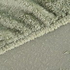 Hush Haven 4 Piece Luxury Teddy Fleece Duvet Cover Set - Inc. 1 Duvet Cover, 1 Fitted Sheet with 2 Pillowcases (Double) - Green