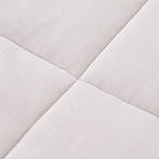 Hush Haven Super Soft Teddy Fleece 6-Piece Comforter Set - Inc. 2 Taffeta Jacquard - 2 Crystal Velvet Pillowcases, Fitted Sheet and a Comforter (Double) - White