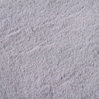 HUSH HAVEN Cosy Faux Fur Accent Rug (90 x 60 cm) - Grey