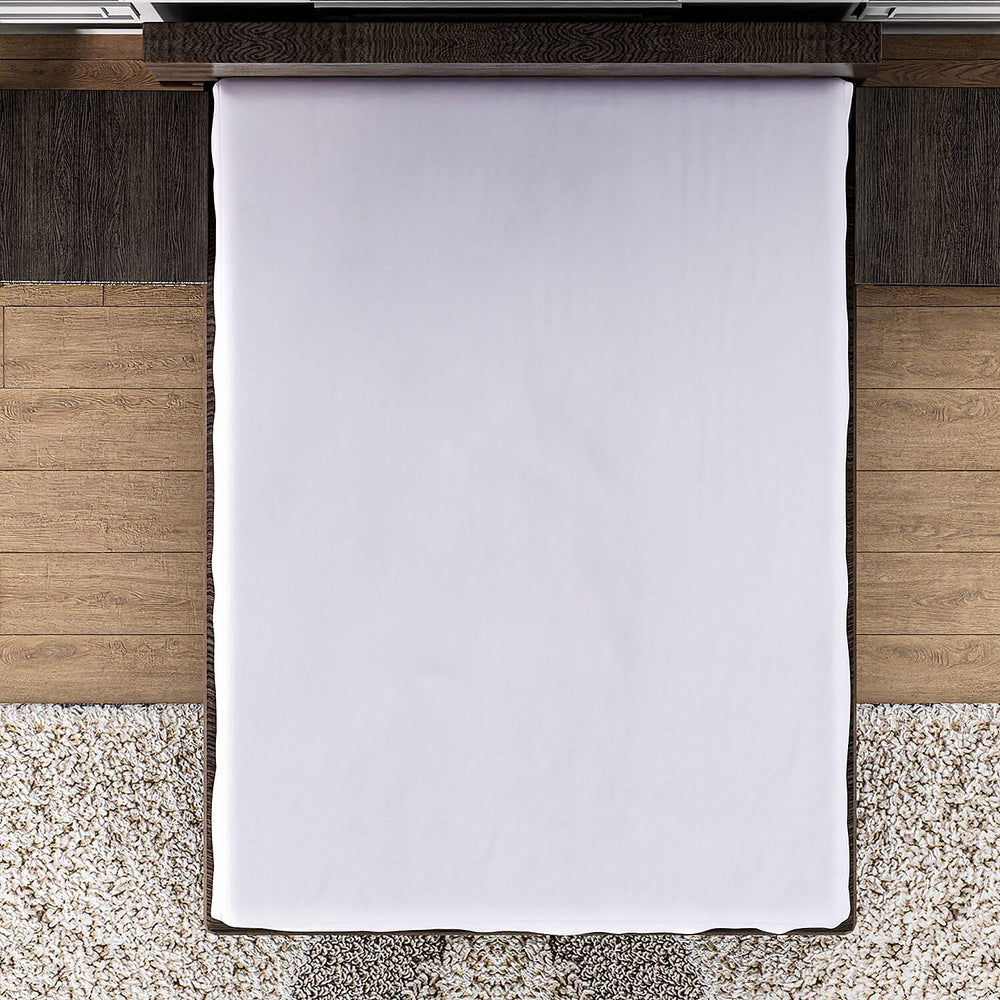 Hush Haven Tencel Waterproof Mattress Protector (Size 135 x190  cm) Double - White
