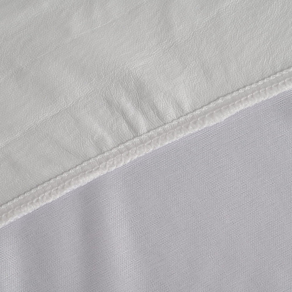 Hush Haven Tencel Waterproof Mattress Protector (Size 135 x190  cm) Double - White