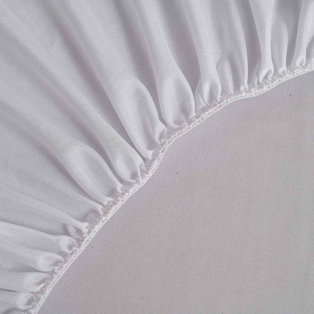 Hush Haven Tencel Waterproof Mattress Protector (Size 180 x 200 cm) - White