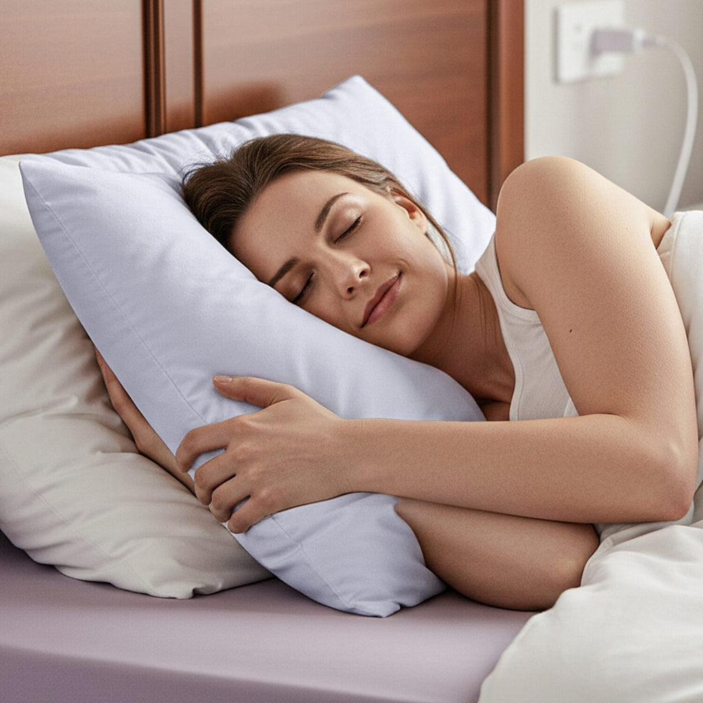 Hush Haven Tencel Waterproof Pillow Protector (Size 50 x 75 cm) - White