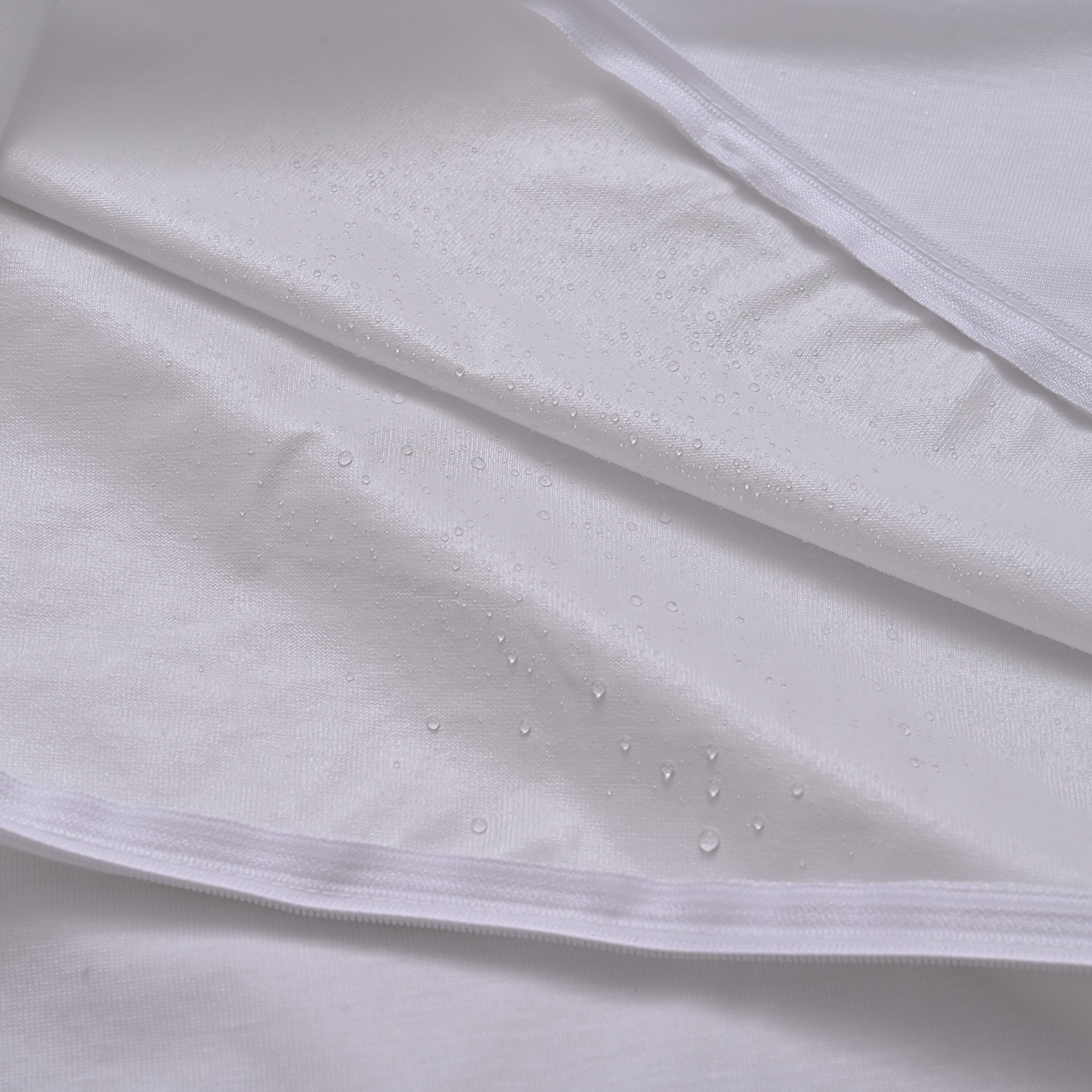 Hush Haven Tencel Waterproof Pillow Protector (Size 50 x 75 cm) - White
