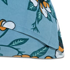 Hush Heaven 3-Piece Floral Print Duvet Set with Pillow Covers - Storage Bag (Size King) - Blue