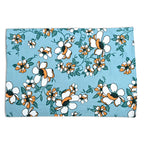 Hush Heaven 3-Piece Floral Print Duvet Set with Pillow Covers - Storage Bag (Size King) - Blue