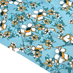 Hush Heaven 3-Piece Floral Print Duvet Set with Pillow Covers - Storage Bag (Size King) - Blue