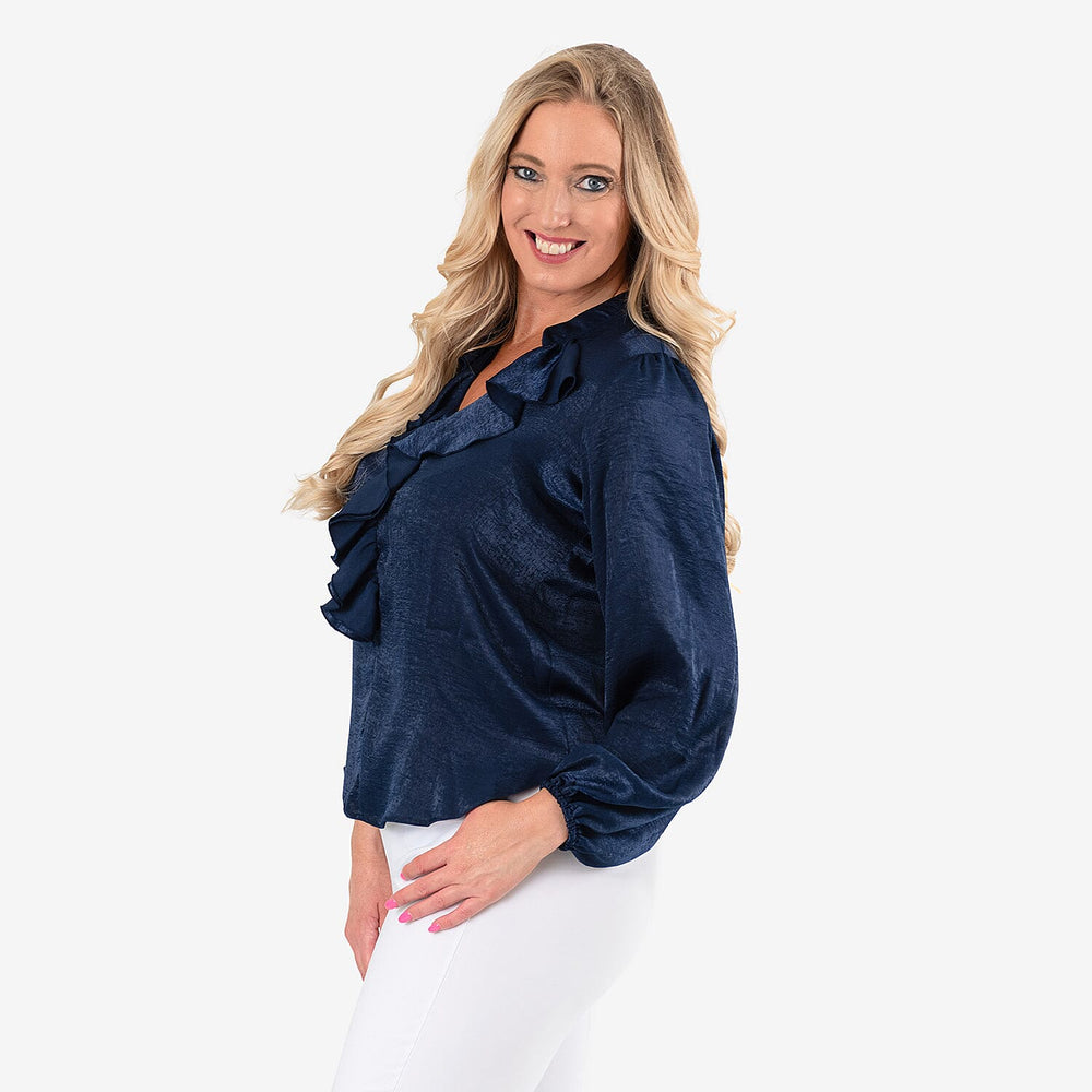 IW  Blouse (Size - 12) - Blue