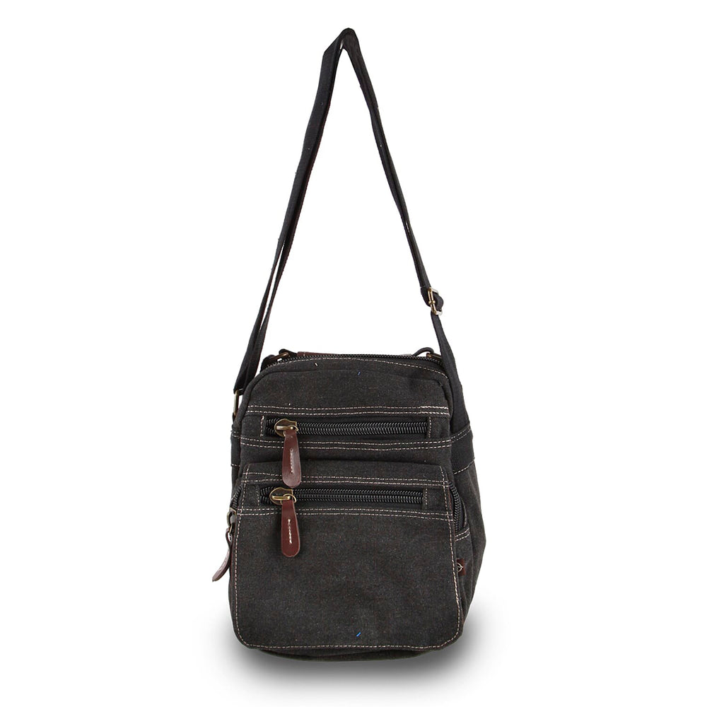 IW Canvas Luggage and Handbag Set (Size 20x11x25 cm) - Black