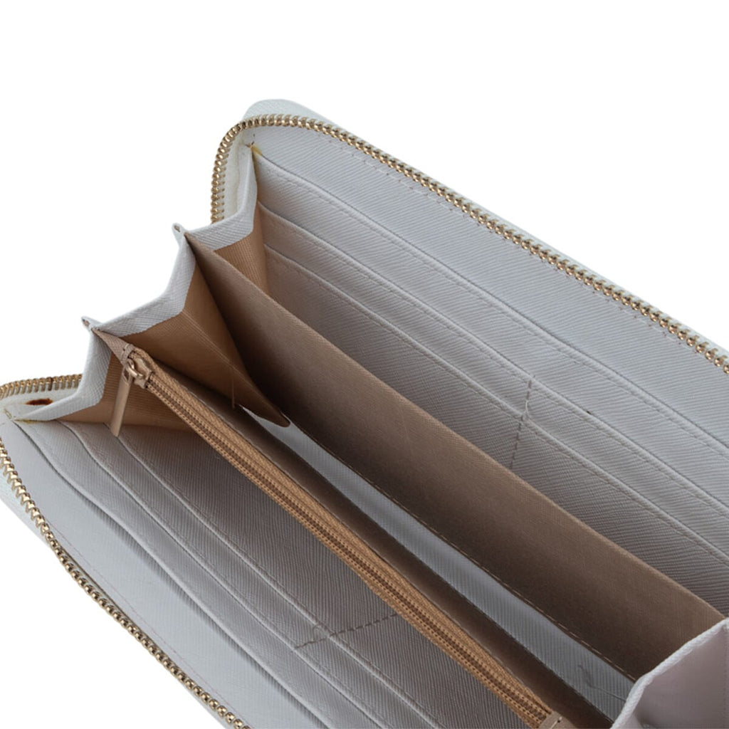 Designer Inspired Women  Wallet with Gift Box - White