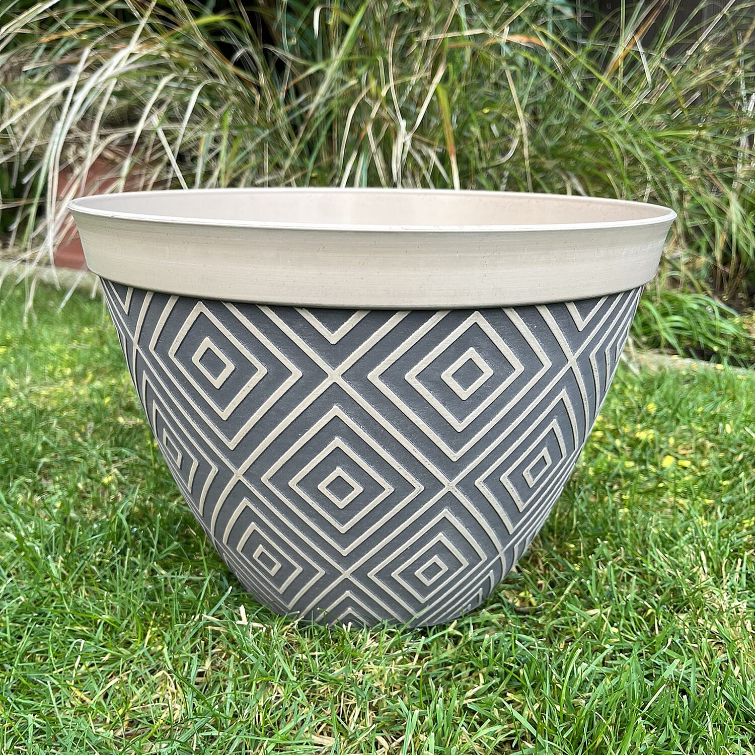 Your Ideal Cappucino Coloured  Planter 30cm wide x  22cm tall - Brown