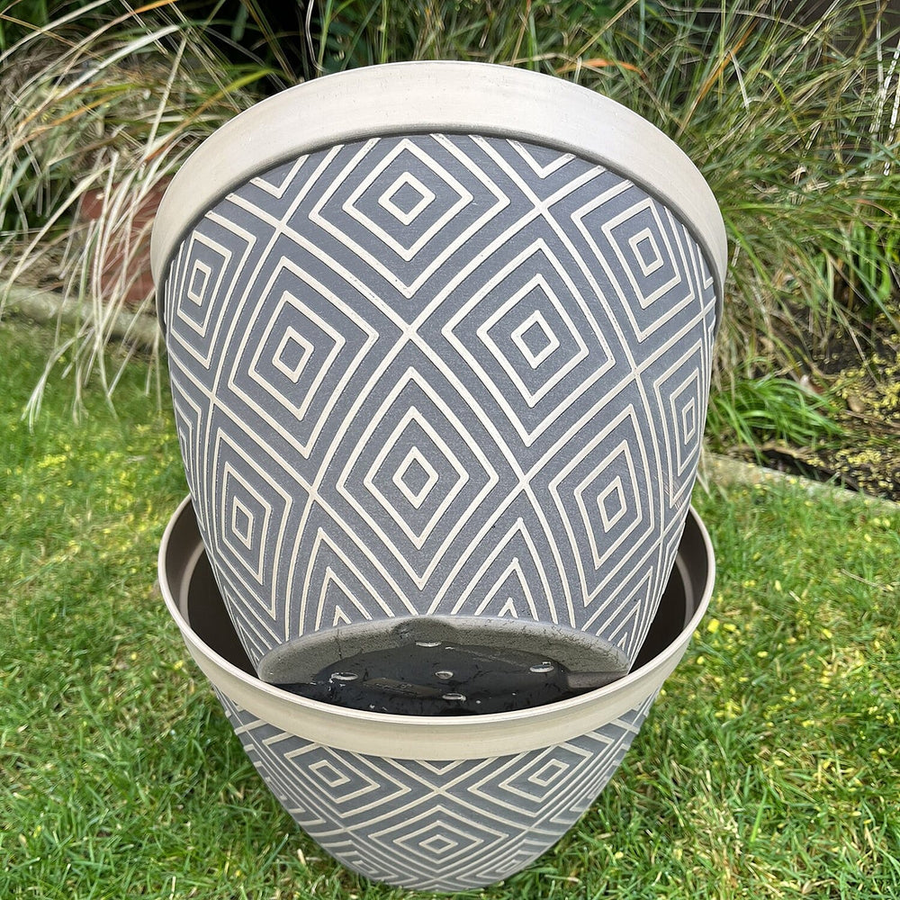 Your Ideal Cappucino Coloured  Planter 30cm wide x  22cm tall - Brown