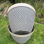 Your Ideal Cappucino Coloured  Planter 30cm wide x  22cm tall - Brown