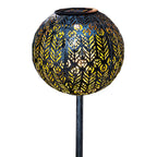 LED Solar Garden Ball Lights - Black