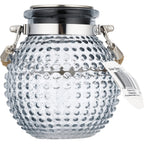 Solar Powered LED Hanging Glass Jar Lantern - Round