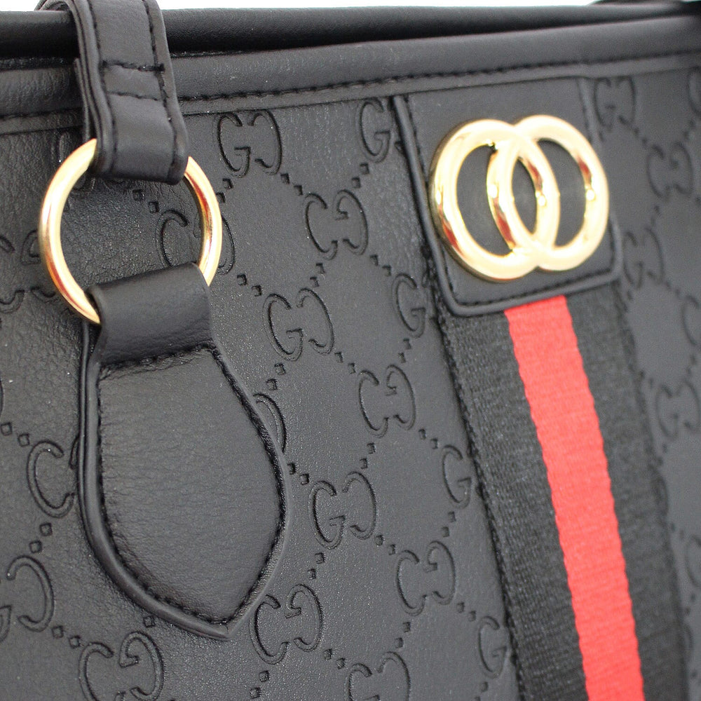 IW PU Tote Bag - Black