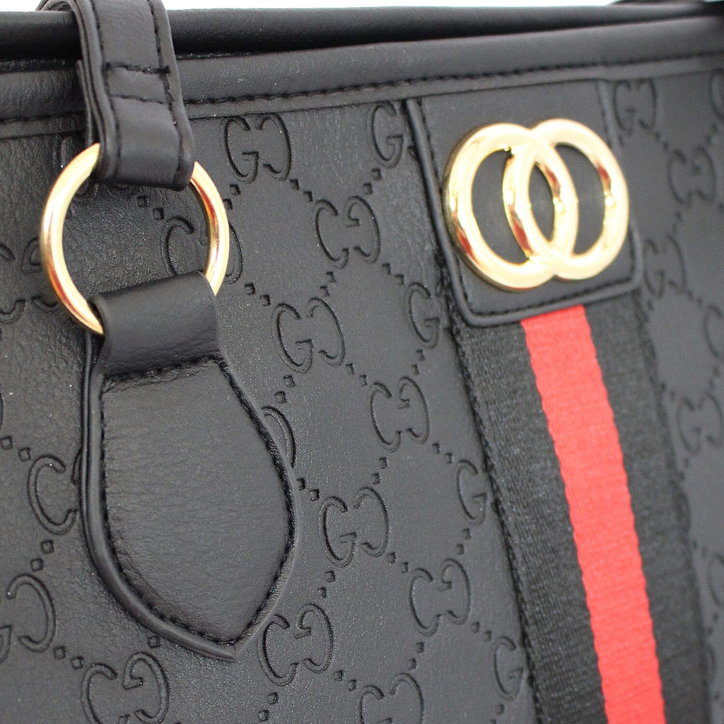 IW PU Tote Bag - Black