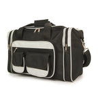 IW PU Travel Bag (Size 27x20x41 cm) - Black Light Grey
