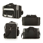 IW PU Travel Bag (Size 27x20x41 cm) - Black Light Grey