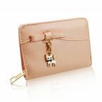 Leatherette Cat Small Purse - Light Pink