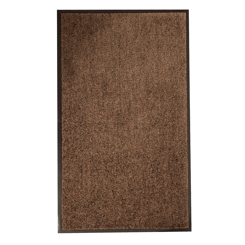 Machine Washable Anti Skid - Slip Door Mat (Size 50x80 cm) - Brown