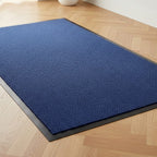 Machine Washable Anti Skid - Slip Large Door Mat (Size 120x60cm) - Blue