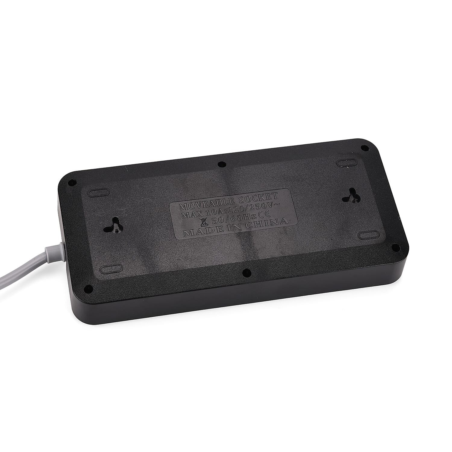 EVERY HOME MUST HAVE - Multi-Functional 6 Plug Socket With 3 Usb Port And A Type C Port- 2 Meter Cable (220-250V) - Black