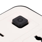 EVERY HOME MUST HAVE -- Multi-Functional 6 plug Socket with 3 USB Port and a type C port- 2 meter Cable (220-250V) - White