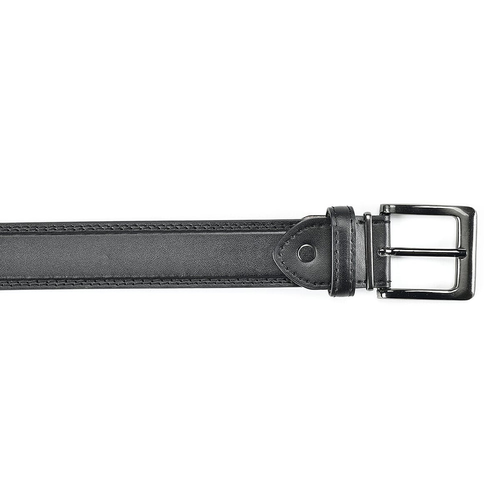 Mens Classic Leather Belt (Size L) - Dark Grey
