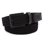 Unisex Elastic Casual Weave Belt (Size M-L) - Black
