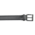 Mens Classic Leather Belt (Size M) - Dark Grey