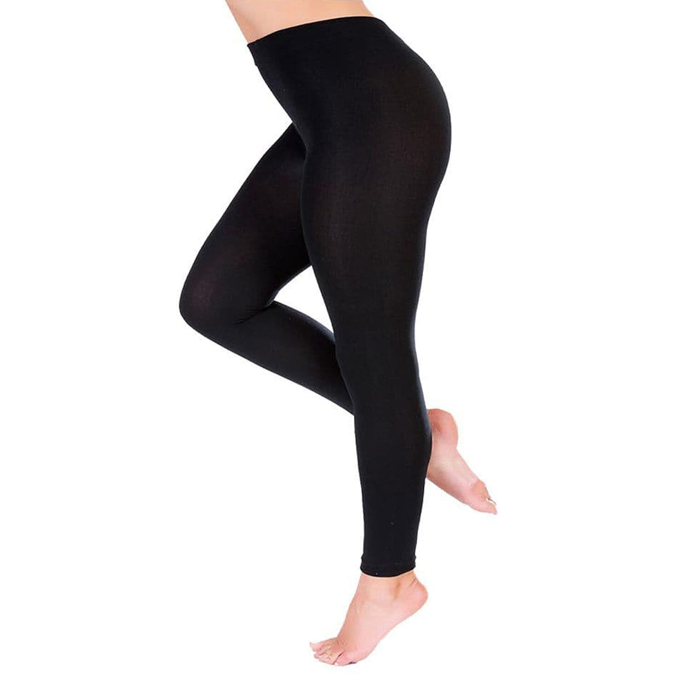 LOWEST EVER-Proheat Bamboo Fleece Lined Control Supersoft Leggings (Size L-XL) - Black