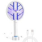 Fietrexa 2 in 1 Electric Fly Swatter and Bug Zapper - White