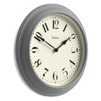 Vintage Style Classic Wall Clock (40 cm) - Grey